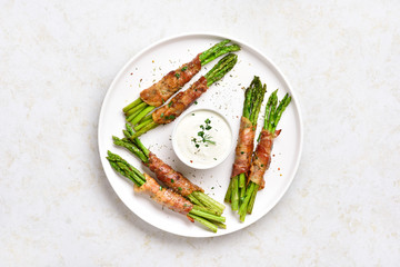 Bacon wrapped asparagus