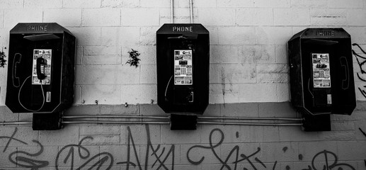 Black and White Phone - Powered by Adobe