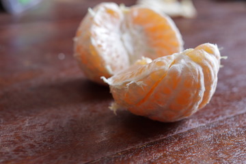 Fresh Orange fruits isolated on white background