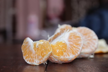 Fresh Orange fruits isolated on white background