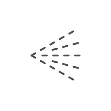 Fluid spray cloud line outline icon