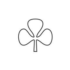 clover leaf icon vector illustration for website and graphic design symbol