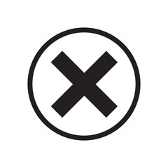 Cancel vector icon, simple sign for web site and mobile app.
