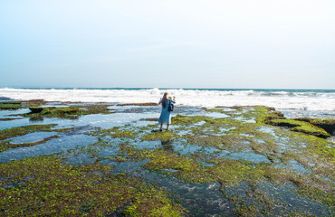 A beautiful view of Tanah Lot temple in Bali, Indonesia.