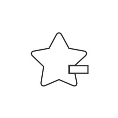 remove from favourite icon vector illustration for website and design icon