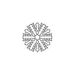 snowflake icon vector illustration for website and design icon