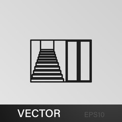staircase in the entrance icon. Stairs in our life Icon. Premium quality graphic design. Signs, symbols collection, simple icon for websites, web design, mobile app