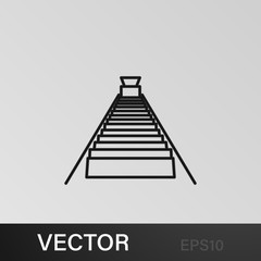 stairs to the basement icon. Stairs in our life Icon. Premium quality graphic design. Signs, symbols collection, simple icon for websites, web design, mobile app