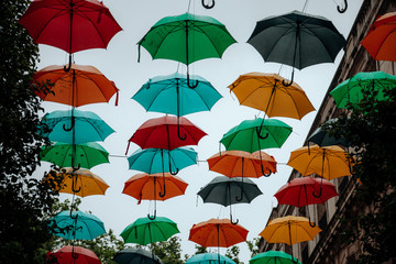 Fototapeta na wymiar seamless pattern with umbrellas