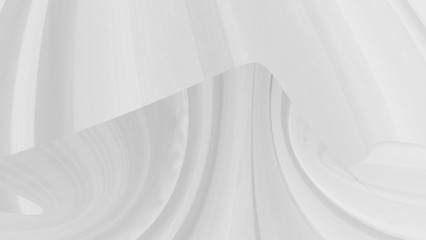 beauty abstract fabric shape white background