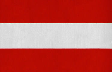 National flag of Austria on a cotton texture background
