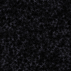 Hand Drawn white Snowflakes Christmas Seamless Pat