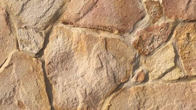 Limestone flagstone wall