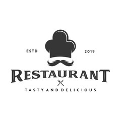 vintage restaurant logo, icon and template
