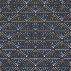 Abstract seamless striped triangles pattern.