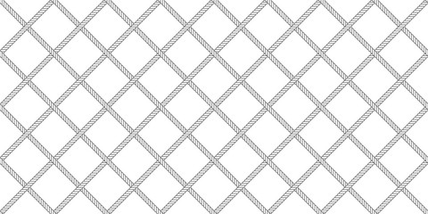 rope seamless pattern wire mesh vector net cable gauze grating scarf isolated repeat wallpaper scarf isolated tile background illustration line design