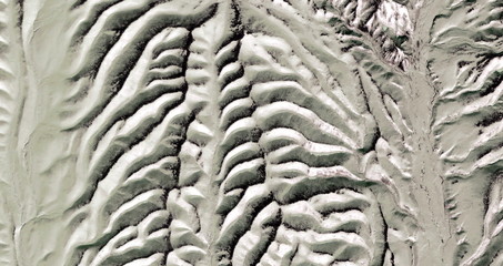 hunger,  abstract photography of the deserts of Africa from the air, aerial view of desert...