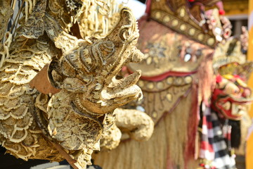 Fototapeta premium A beautiful view of temple and nature in Bali, Indonesia.