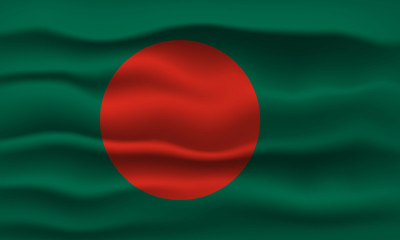 Vector illustration national flag of Bangladesh. Simply vector illustration eps10.