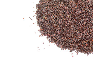 Fototapeta premium Indian Brown Mustard Seeds as a background texture