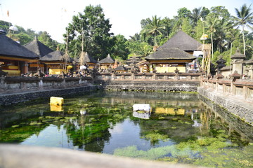 Fototapeta premium A beautiful view of temple and nature in Bali, Indonesia.