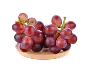 red grape isolated on white