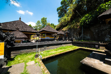 Fototapeta na wymiar A beautiful view of Goa Gajah temple in Bali, Indonesia.