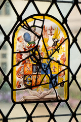 Cristalera con dibujo