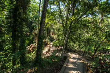 Obraz premium A beautiful view of Goa Gajah temple in Bali, Indonesia.