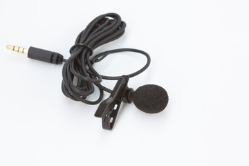 microphone on white background