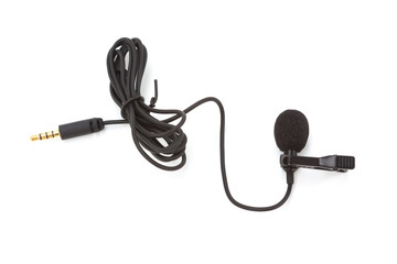 microphone on white background