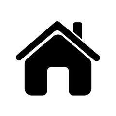 black house icon. simple flat vector stock isolated on white background eps10