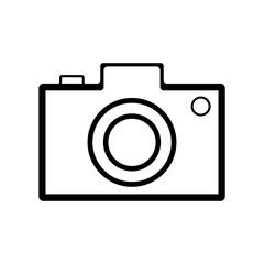 black camera icon. simple flat vector stock isolated on white background eps10