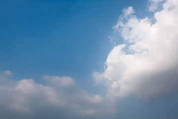 blue sky with white clouds