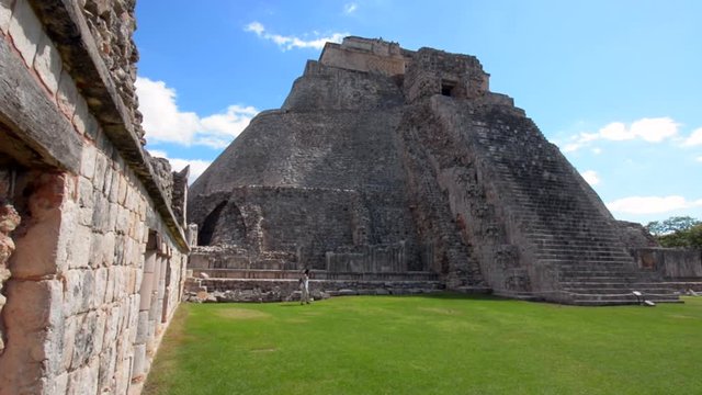 Uxmal, Yucatan: Pyramid of the fortune teller located in the archaeological zone of Uxmal