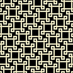 Paper cut seamless pattern in celtic knot style. Tileable vector background with 3D effect.