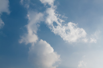 blue sky with white clouds