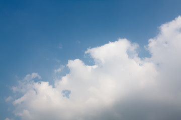 blue sky with white clouds