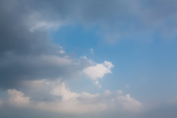 blue sky with white clouds