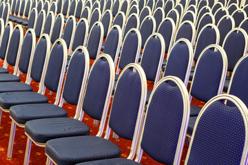 Rows of chairs in the boardroom