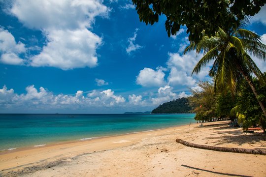 Tekek beach of Tioman island in Malaysia