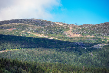 Fototapeta na wymiar panorama of mountains, åre, swedenn, jämtland, sverige norrland