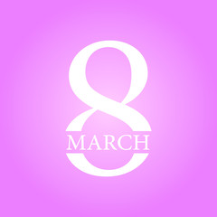 Obraz premium March 8 international women's day. Vector illustration for banner, graphics, prints, slogan tees, stickers, cards, poster, emblem and other creative uses