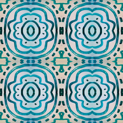 Collection of mediterranean inspired seamless backgrounds / textures