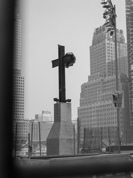 New York - Ground Zero - ruins of World Trade Center 22 July 2004 year
