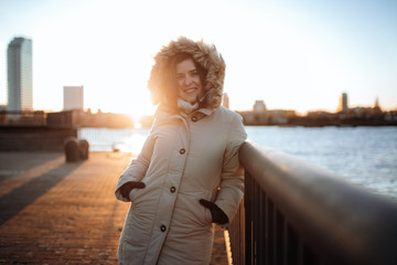 Obraz premium woman in winter