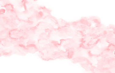 Hand painted vector watercolor texture. Pink abstract background with brush strokes. © Anastasia