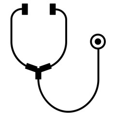 Stethoscope vector sketch icon isolated on white background. Stethoscope sketch icon for infographic, website or app.