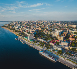 Fototapeta premium Aerial city view