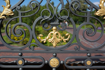 Decorative forged gates